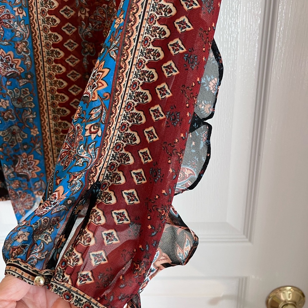 Zara Patchwork Blouse - image 3